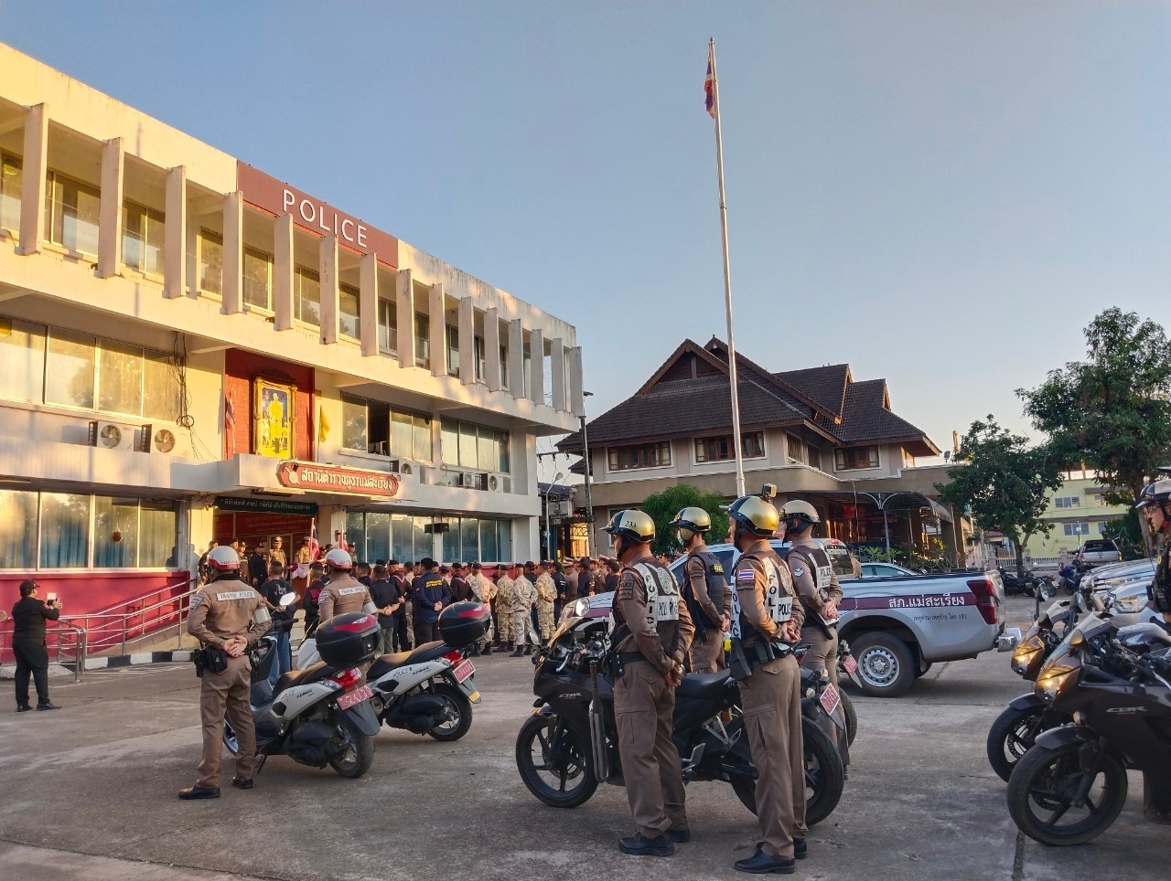 วันที่ 24 ธันวาคม 2567 เวลา 17.30 น. การปล่อยแถวระดมกวาดล้างอาชญากรรมในช่วงวันคริสต์มาสและเทศกาลปีใหม่ 2568