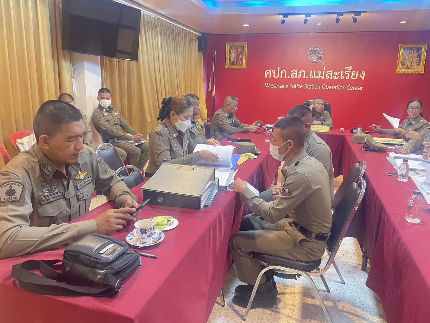 สภ.แม่สะเรียง,ตรวจการปฏิบัติงานการยกระดับการบริการประชาชนของสถานีตำรวจ ประจำปีงบประมาณ พ.ศ.2566