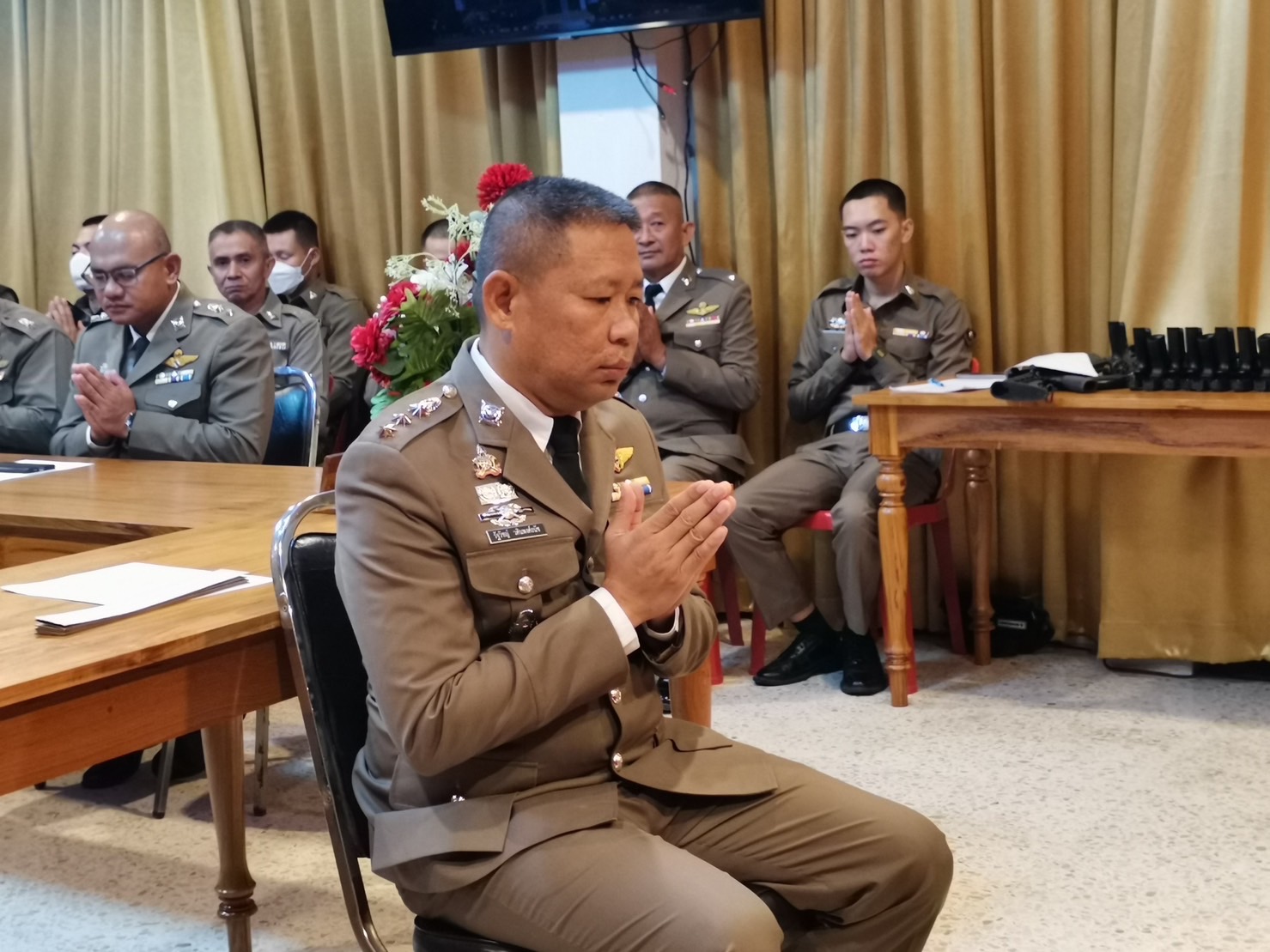 สภ.แม่สะเรียง,พระเทศนาธรรมให้แก่ข้าราชการตำรวจสถานีตำรวจภูธรแม่สะเรียง