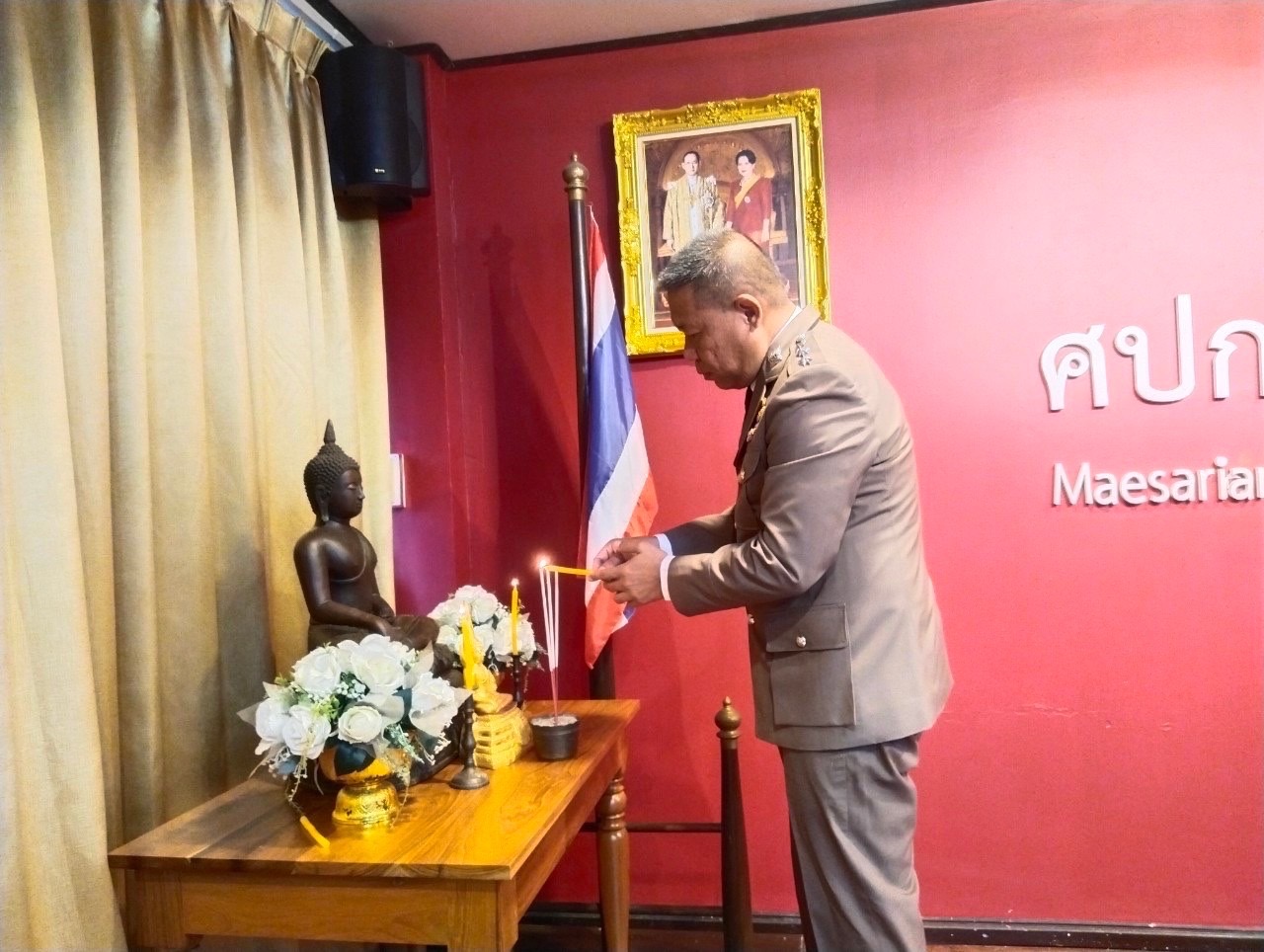 สภ.แม่สะเรียง,พระเทศนาธรรมให้แก่ข้าราชการตำรวจสถานีตำรวจภูธรแม่สะเรียง