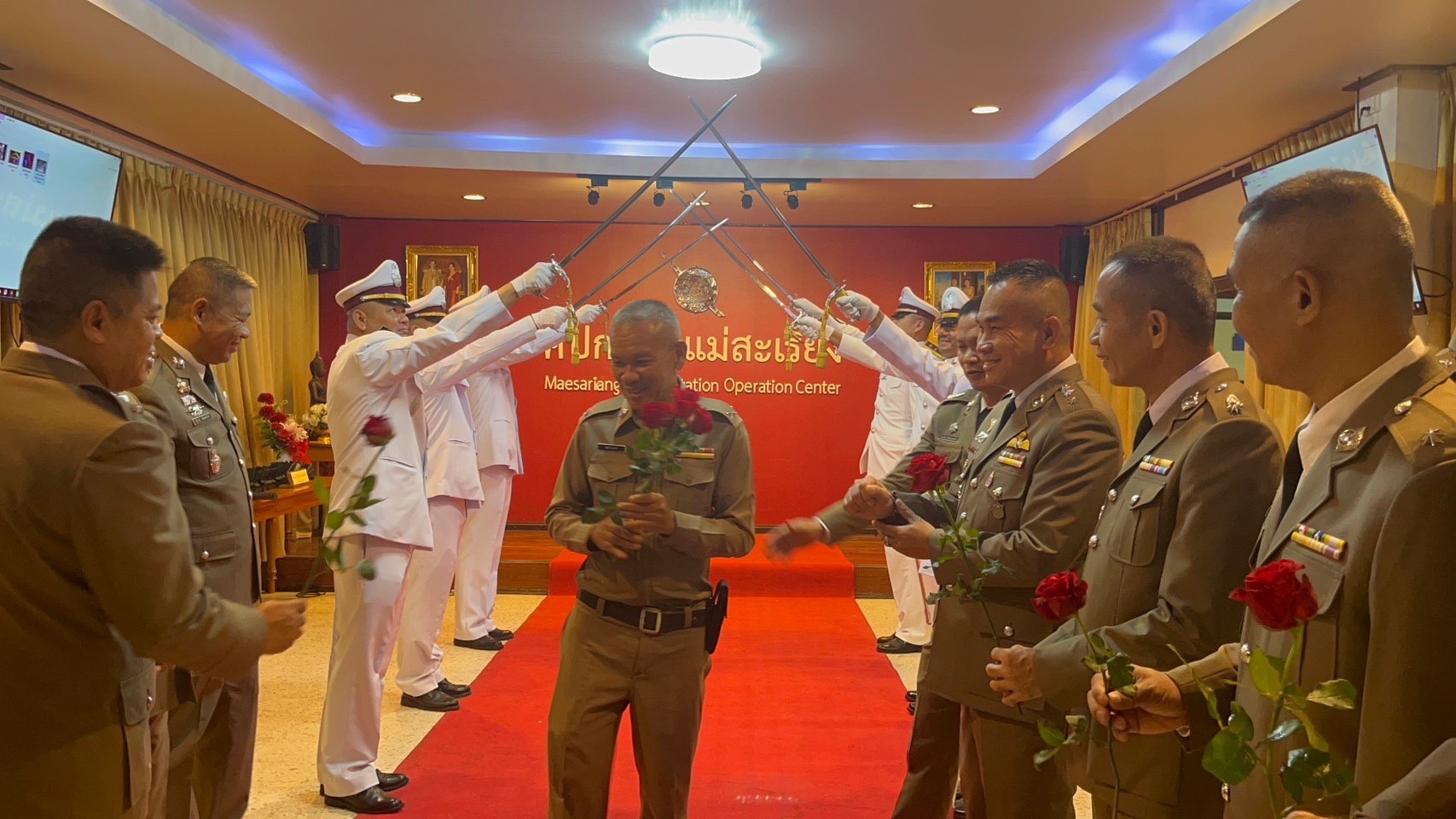 สภ.แม่สะเรียง,พิธีอำลาชีวิตราชการ ของ ด.ต.เสน่ห์ ทนานันท์ ข้าราชการเกษียณอายุราชการ ปี 2566