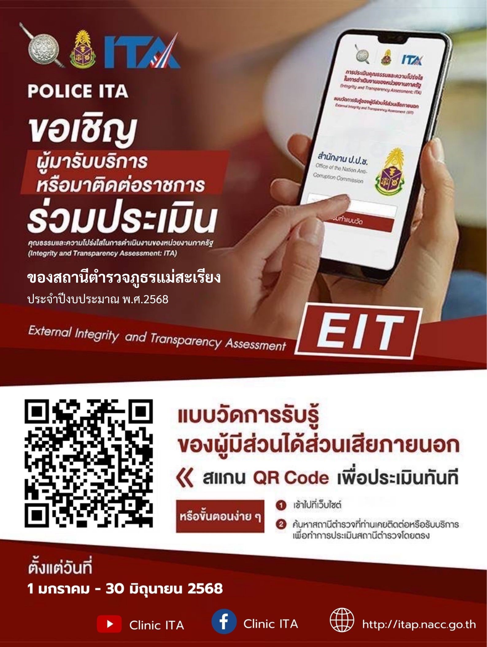 ประเมิน สภ.แม่สะเรียง ส่วนได้ส่วนเสียภายนอก 68