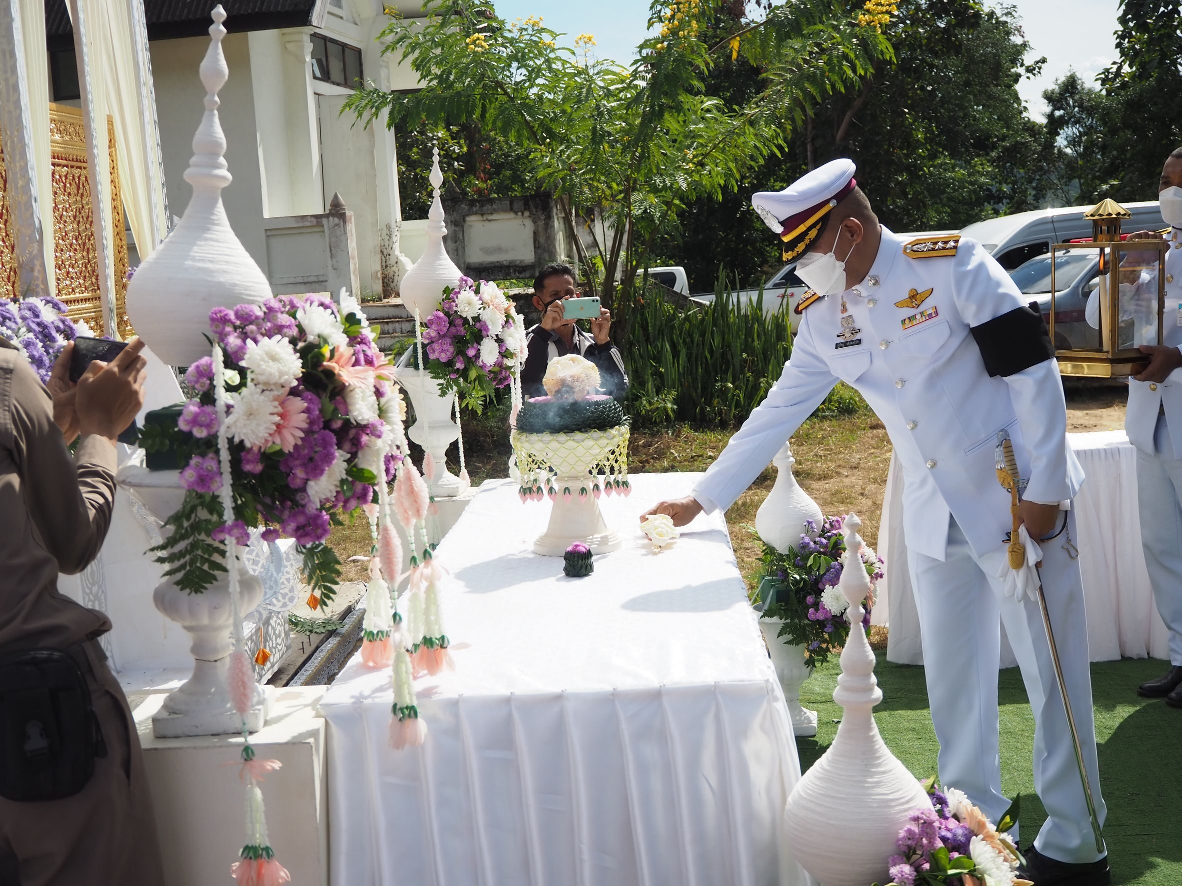 พิธีพระราชทานเพลิงศพ ด.ต. สมบัติ สุภะมาตรา ผบ.หมู่ (ป.) สภ.แม่สะเรียง
