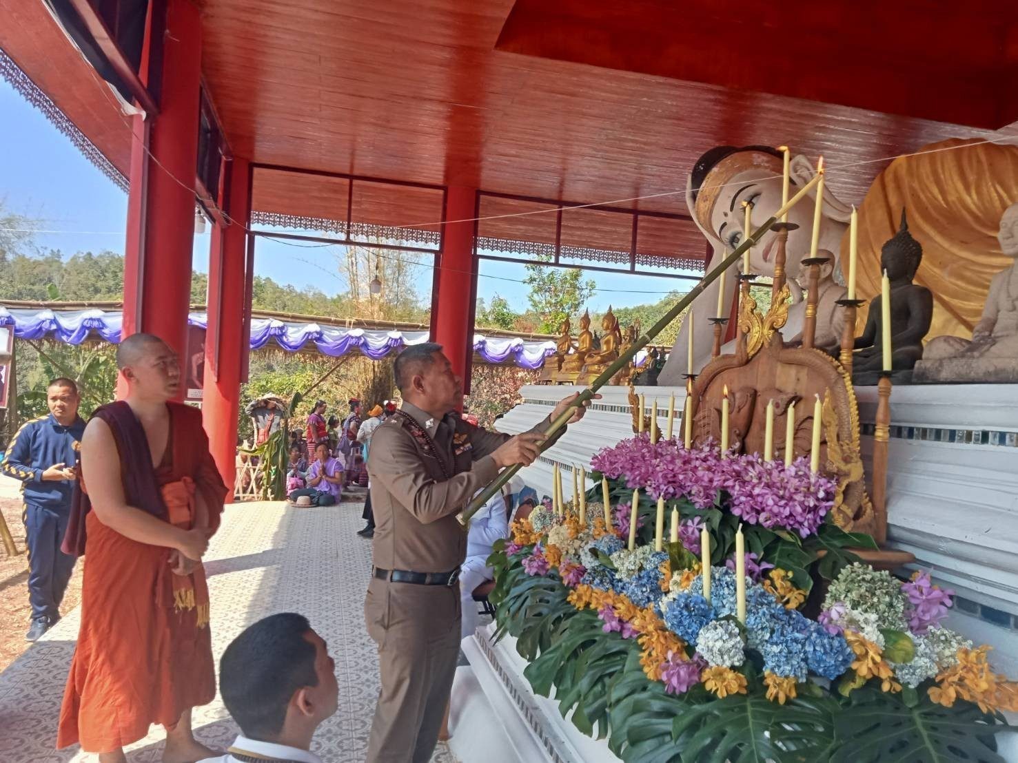 ร่วมงานประเพณีสรงน้ำพระบรมธาตุม่อนจ๋อมแก้ว ประจำปี 2567