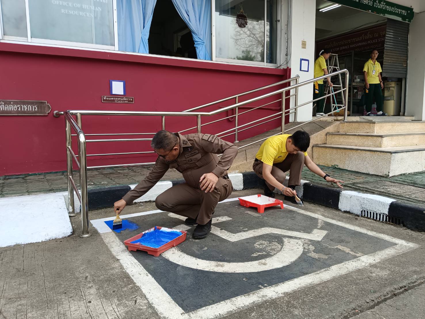 กิจกรรมจิตอาสา Big Cleaning Day ปรับภูมิทัศน์โดยรอบสถานีตำรวจ