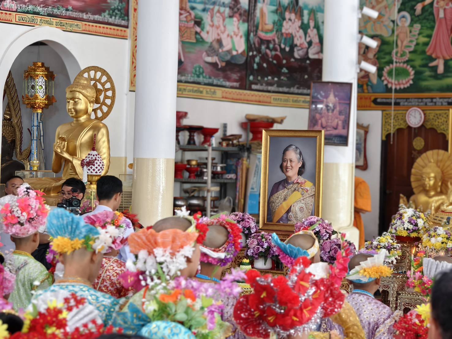 ร่วมพิธีบรรพชาสามเณร โครงการเสริมสร้างคุณธรรมจริยธรรม ค่านิยมและความเป็นไทยเฉลิมพระเกียรติสมเด็จพระกณิษฐาธิราชเจ้า กรมสมเด็จพระเทพรัตนราชสุดาฯ สยามบรมราชกุมารี