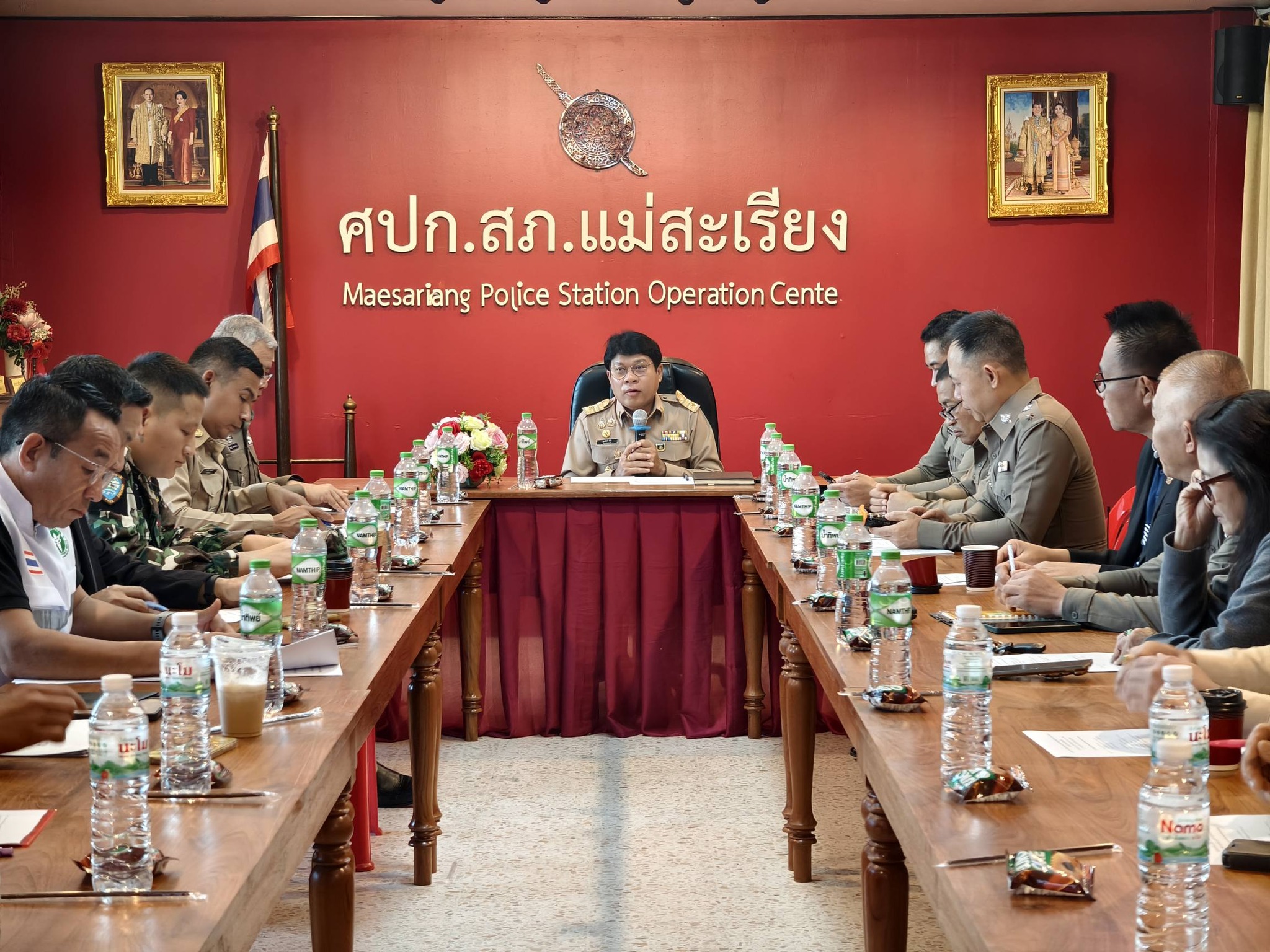 สภ.แม่สะเรียง จัดประชุมคณะกรรมการตรวจสอบและติดตามการบริหารงานตำรวจ (กต.ตร.) ครั้งที่ 1/2569