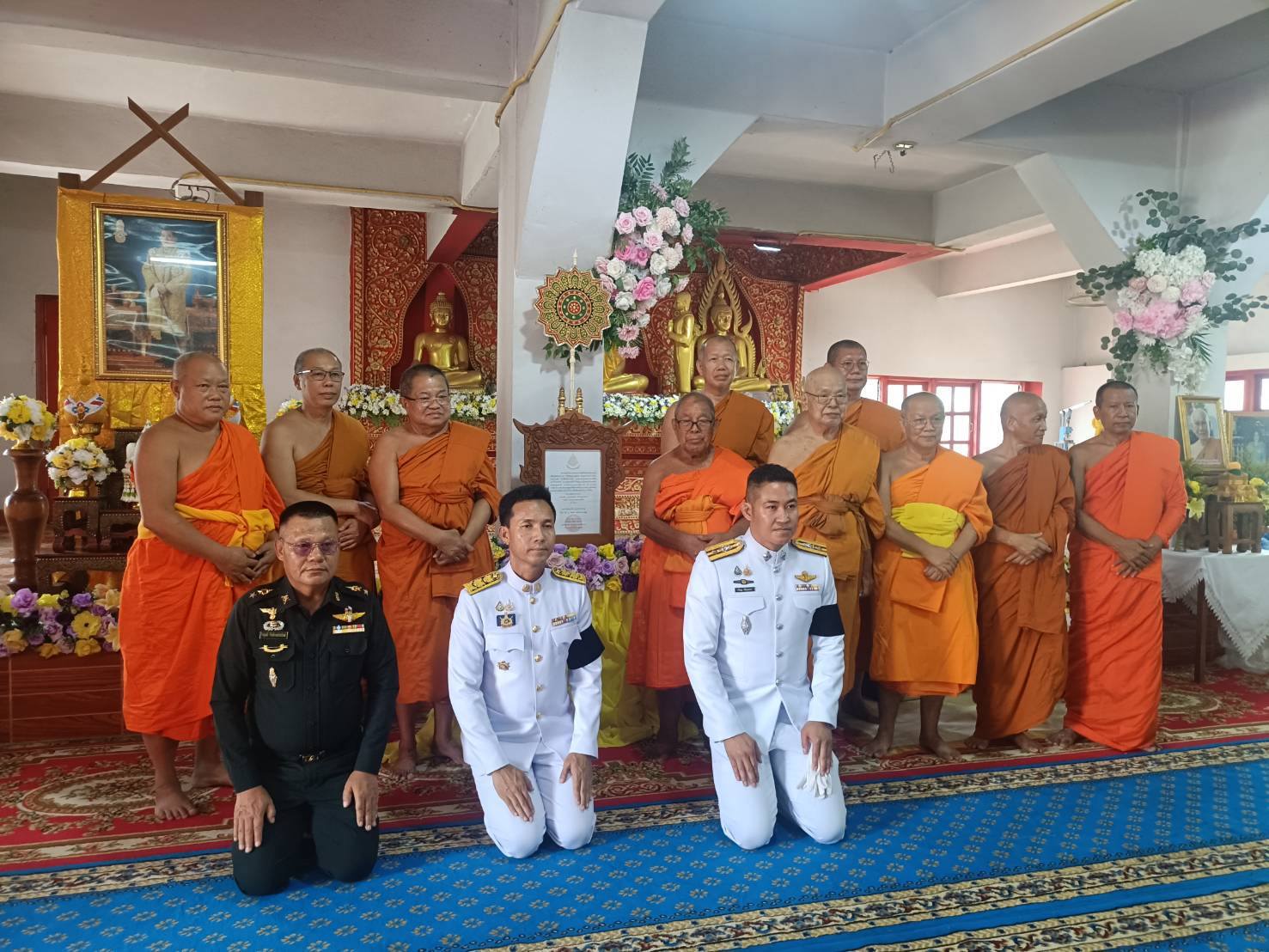 รอง ผกก.(ป.) สภ.แม่สะเรียง ร่วมพิธีสมโภชสมณศักดิ์ พระครูอนุสิฐรัตนคุณ เจ้าคณะตำบลบ้านกาศ เขต 2