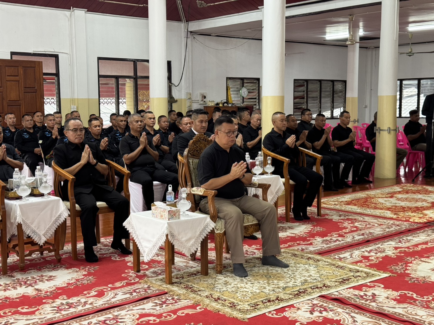 สภ.แม่สะเรียง เป็นเจ้าภาพจัดพิธีบำเพ็ญกุศลเพื่ออุทิศถวายพระราชกุศล